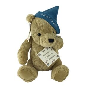 Gund Disney Classic Winnie the Pooh Plush 9" Thinking Hat Bear Stuffed Toy NWT